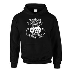 Kinder Hoodie - Tausche Bruder gegen Traktor