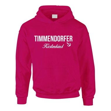 Kinder Hoodie Timmendorfer Kstenkind schwarz-weiss 98-104