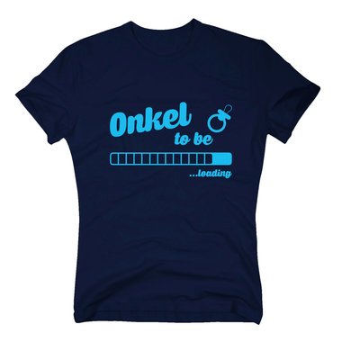 Herren T-Shirt - Onkel to be - loading dunkelblau-cyan 5XL
