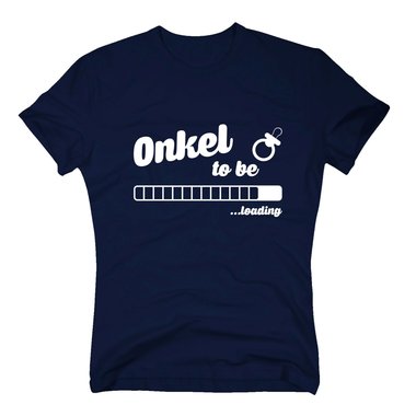 Herren T-Shirt - Onkel to be - loading dunkelblau-cyan 5XL