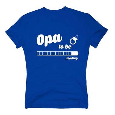 Herren T-Shirt - Opa to be - loading weiss-schwarz S
