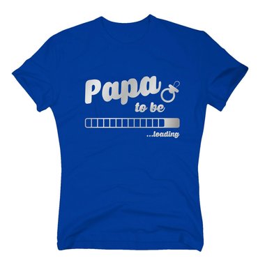Herren T-Shirt - Papa to be - loading weiss-schwarz 5XL
