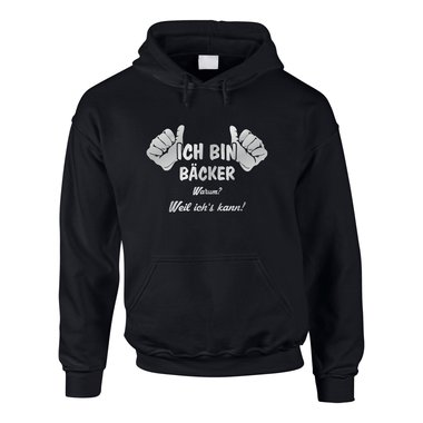 Hoodie Ich bin Bcker, weil ich?s kann