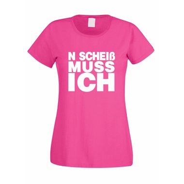 Damen T-Shirt FUN N  Schei muss ich