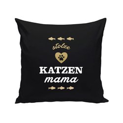 Dekokissen - Stolze Katzen Mama