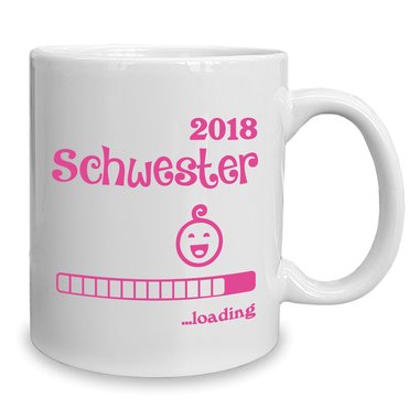 Kaffeebecher - Tasse - Schwester 2018 ...loading