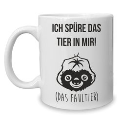 Kaffeebecher - Tasse - Ich spre das Tier in mir