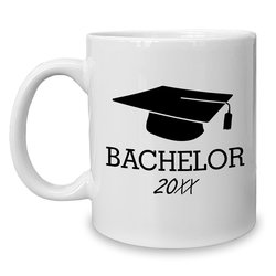 Kaffeebecher - Tasse - Bachelor mit Wunschjahr