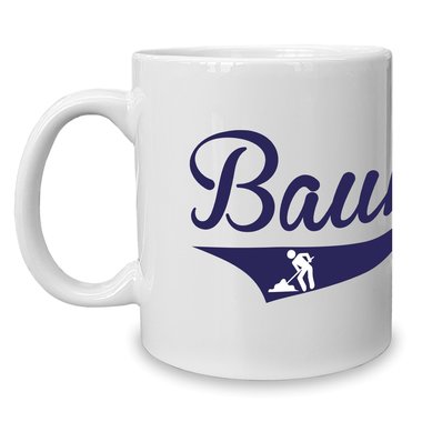 Kaffeebecher - Tasse - Bauherr weiss-schwarz