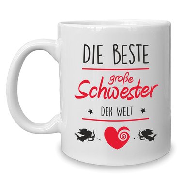 Kaffeebecher - Tasse - Die Beste groe Schwester der Welt