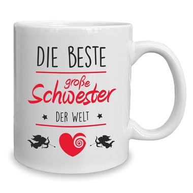 Kaffeebecher - Tasse - Die Beste groe Schwester der Welt