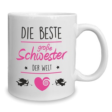 Kaffeebecher - Tasse - Die Beste groe Schwester der Welt