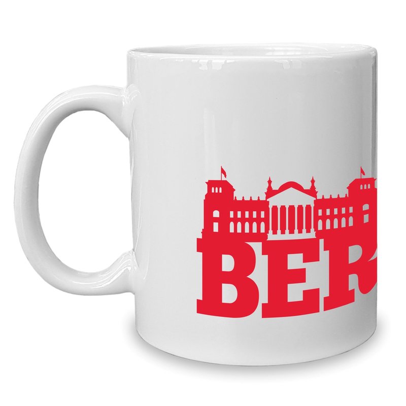 Kaffeetasse I love Berlin Ich liebe Berlin Skyline Herz Hauptstadt Kaffee Tasse 