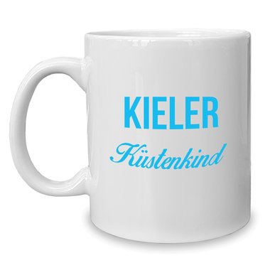 Kaffeebecher - Tasse - Kieler Kstenkind weiss-rot