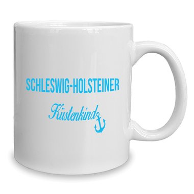 Kaffeebecher - Tasse - Schleswig Holsteiner Kstenkind weiss-rot