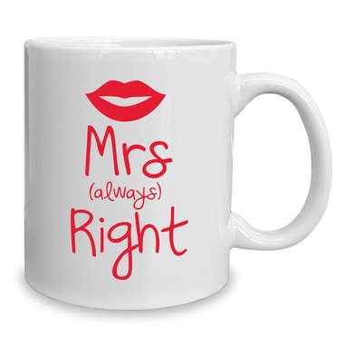 Kaffeebecher - Tasse - Mrs. always Right