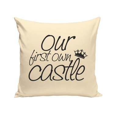 Dekokissen Our first own castle