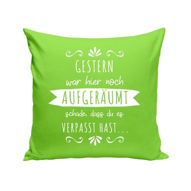 Dekokissen - Gestern war hier noch aufgerumt