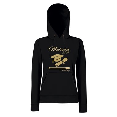 Damen Hoodie - Matura 2018 ...loading schwarz-gold L