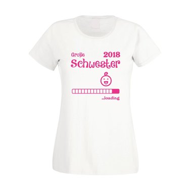 Damen T-Shirt - Große Schwester 2018 ...loading