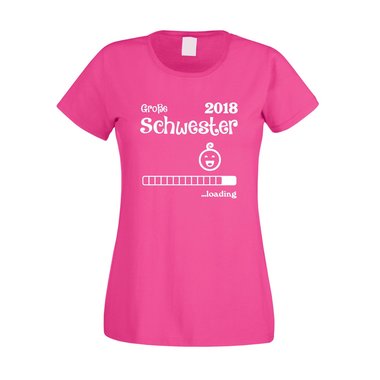 Damen T-Shirt - Groe Schwester 2018 ...loading