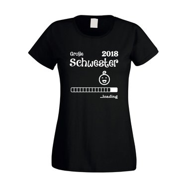 Damen T-Shirt - Groe Schwester 2018 ...loading