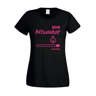 Damen T-Shirt - Schwester 2018 ...Loading