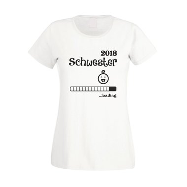 Damen T-Shirt - Schwester 2018 ...Loading