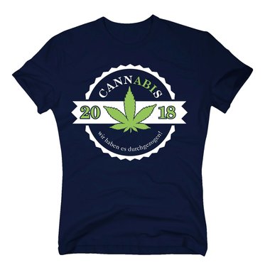 Herren T-Shirt - Cannabis - Abitur 2018