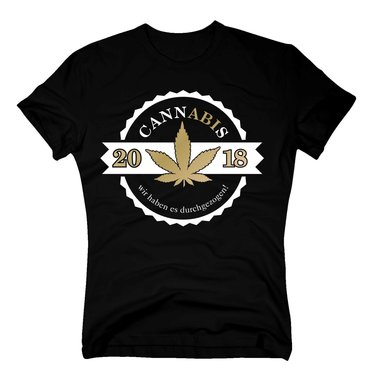 Herren T-Shirt - Cannabis - Abitur 2018