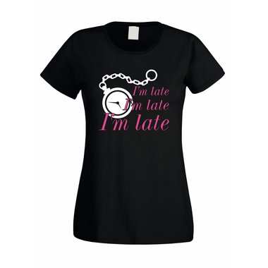 Damen T-Shirt - Im late, Im late, Im late