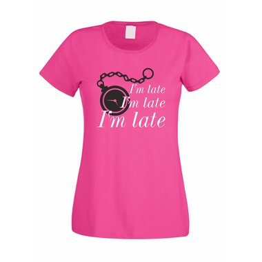 Damen T-Shirt - Im late, Im late, Im late
