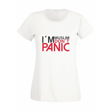 Damen T-Shirt Im Muslim Dont Panic