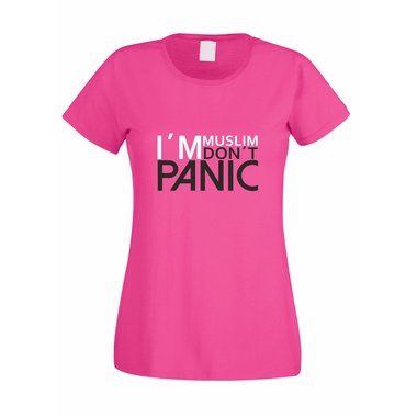 Damen T-Shirt Im Muslim Dont Panic