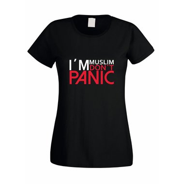 Damen T-Shirt Im Muslim Dont Panic