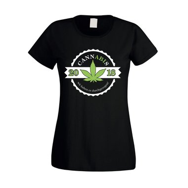 Damen T-Shirt - Cannabis - Abitur 2018
