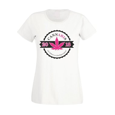Damen T-Shirt - Cannabis - Abitur 2018