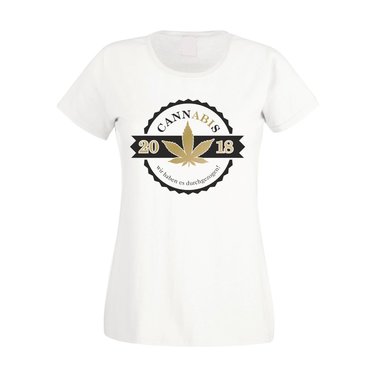 Damen T-Shirt - Cannabis - Abitur 2018