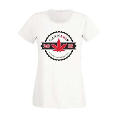 Damen T-Shirt - Cannabis - Abitur 2018