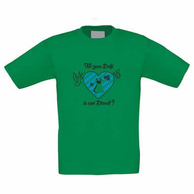 Kinder T-Shirt - Oktoberfest - Wo zum deifi is mei Dirndl?