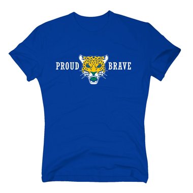 Herren T-Shirt - Jaguars - Proud & Brave weiss-schwarz 5XL