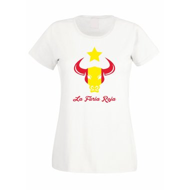 Damen SPANIEN T-Shirt - La Furia Roja - Die rote Furie