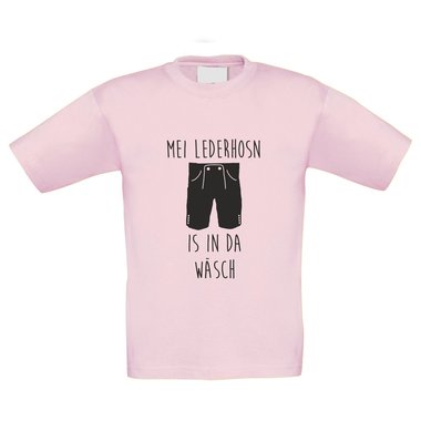 Kinder T-Shirt - Oktoberfest - Mei Lederhosn is in da Wäsch!