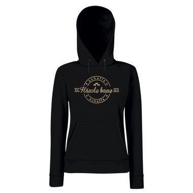 Damen Hoodie - Schaffe schaffe Husle baue 2018