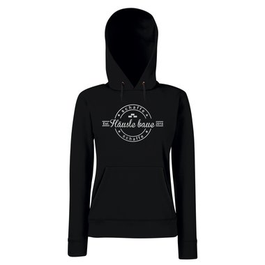 Damen Hoodie - Schaffe schaffe Husle baue 2018