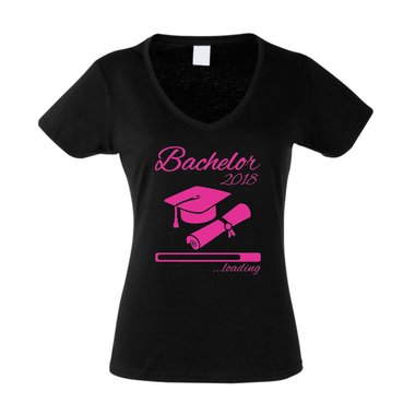 Damen T-Shirt V-Neck - Bachelor 2018 loading