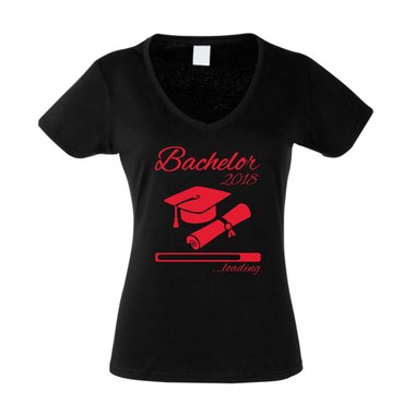 Damen T-Shirt V-Neck - Bachelor 2018 loading