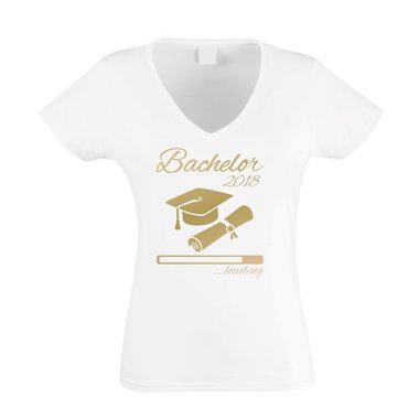 Damen T-Shirt V-Neck - Bachelor 2018 loading