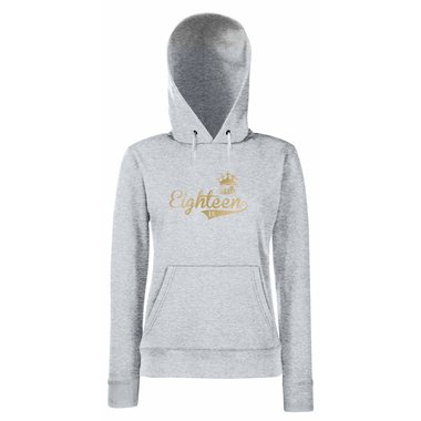 Damen Hoodie - Geburtstag Finally Eighteen