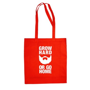 Baumwolltasche Jutebeutel --  Grow Hard or Go Home